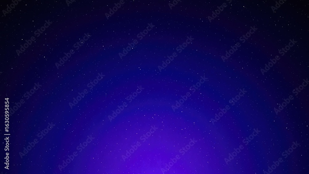 Fototapeta premium Deep Blue and Purple Gradient Night Sky with Stars