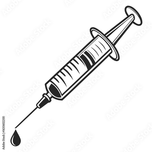syringe isolated on white