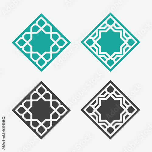 Ramadan and Islam Vector Icons, Islamic Religion Symbols