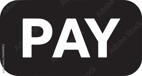 Pay per click silhouette icon