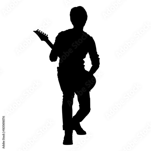 Electric guitar player