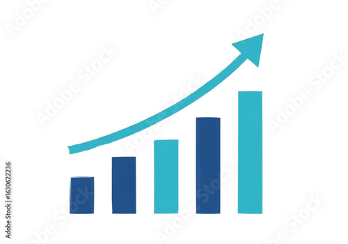 Upward trending bar graph illustrating positive growth and progress. Free Download Upward trending bar graph illustrating positive growth and progress. - GFXLoad