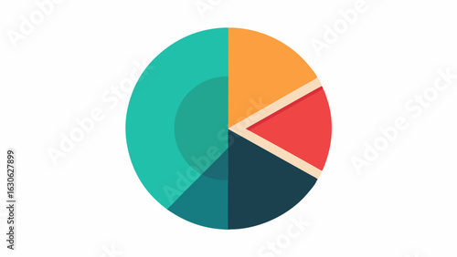 Circular Pie Chart A pie chart divided into two segments one for chronological age and one for biological age with different colors and a legend indicating their meanings.