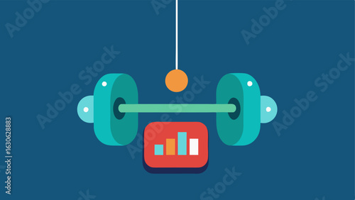 Fitness Feedback Pendant A pendant shaped like a dumbbell with small digital elements indicating feedback on the wearers exercise routine and health monitoring in an engaging way.