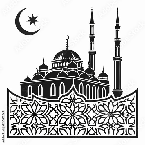 vector illustration of mosque