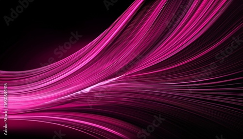 abstract pink lines on dark background with light lines effect modern technology digital future