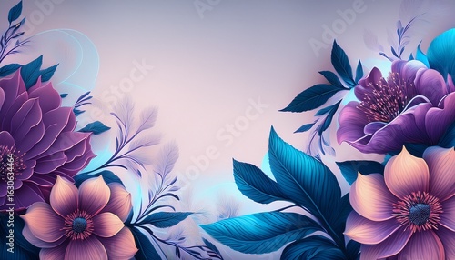 vector illustration of a floral background with flower