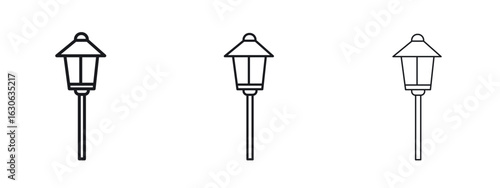 Street light icon simple line design - Simple Vector Illustration