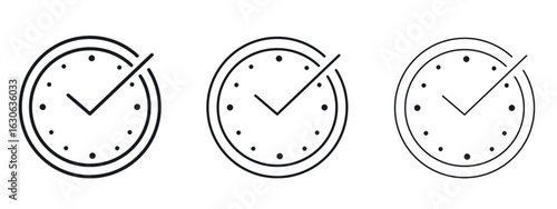 Save time icon simple line design - Simple Vector Illustration