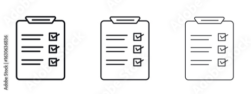 Planning icon simple line design - Simple Vector Illustration