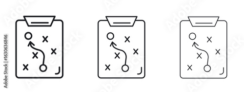 Planning icon simple line design - Simple Vector Illustration