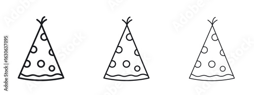 Party hat icon simple line design - Simple Vector Illustration