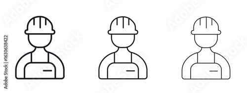 Labour icon simple line design - Simple Vector Illustration