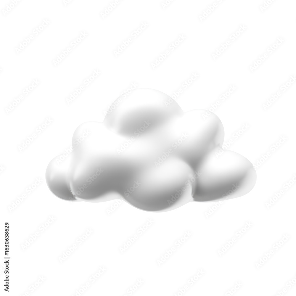 White fluffy cloud illustration isolated on black background for design elements and graphic projects White fluffy cloud illustration isolated on black background for design elements and graphic projects