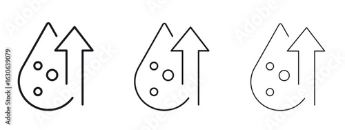 High cholesterol icon simple line design - Simple Vector Illustration