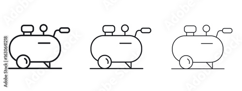 Compressor icon simple line design - Simple Vector Illustration