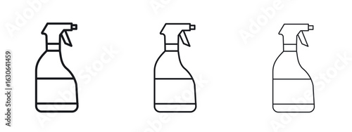 Cleaning spray icon simple line design - Simple Vector Illustration