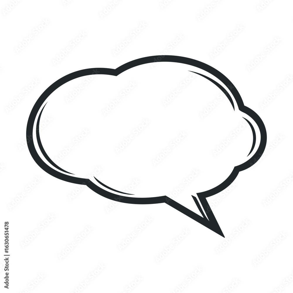 Fototapeta premium Thought bubble for creative ideas with empty space for text