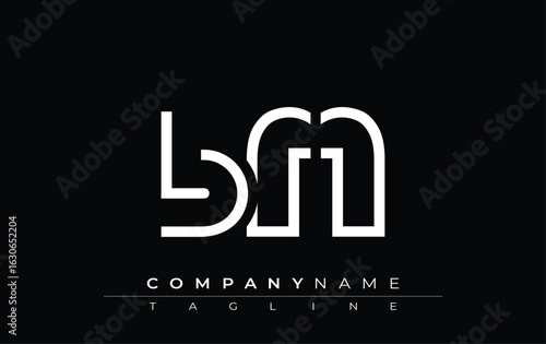 BFF abstract letter design. Modern Business Logo Design With Abstract Typography and Contemporary Style