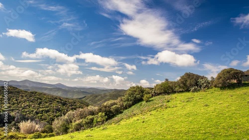 Hill Landscape in the Interior of Sardinia