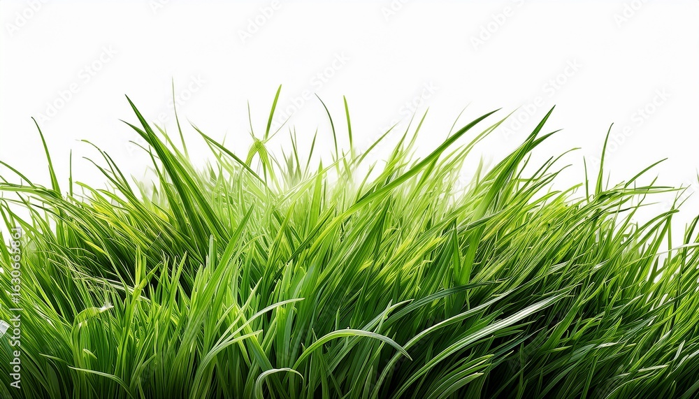 Obraz premium green grass isolated on white
