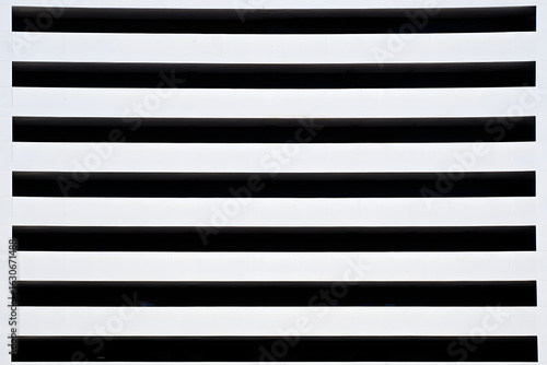 Minimalist black and white striped pattern. Abstract background with horizontal parallel lines creating a geometric texture.