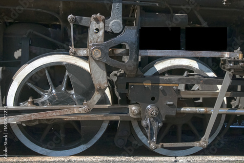 2805-2807 Steam engine wheel mechanism, Essex Steam Railroad museum, Essex, CT