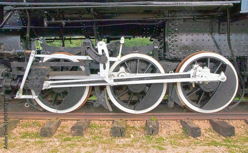 2891-2893 Steam locomotive truck, Essex Steam Railroad Museum. Essex, CT
