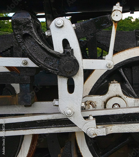 2894-2896 Locomotive engine parts, Essex Steam Rairoad Museum, Essex, CT