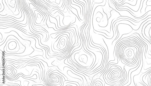 Abstract line art topography