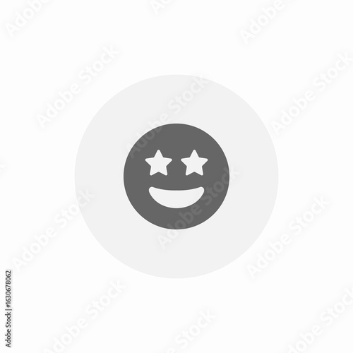 captivated mood icon sign vector