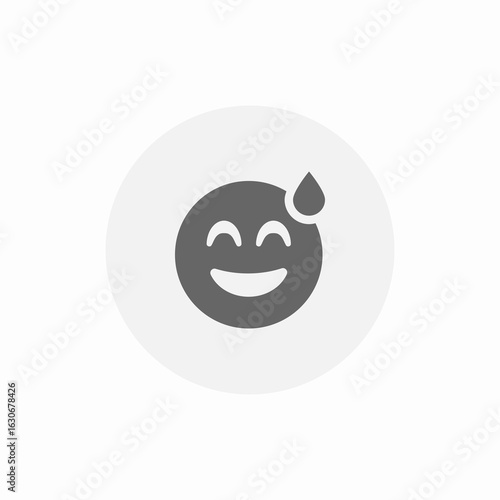 nervous mood icon sign vector