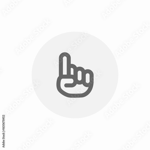 point fingers icon sign vector