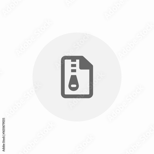 zip file icon sign vector