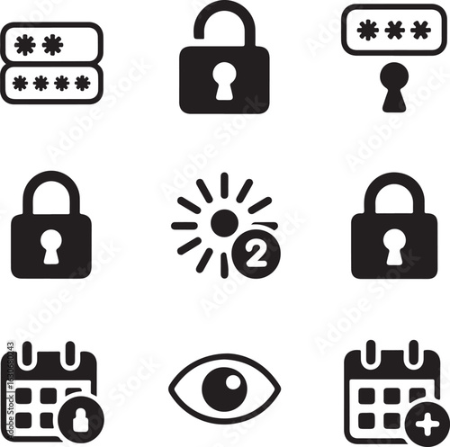 Medical shopping bags with health icons