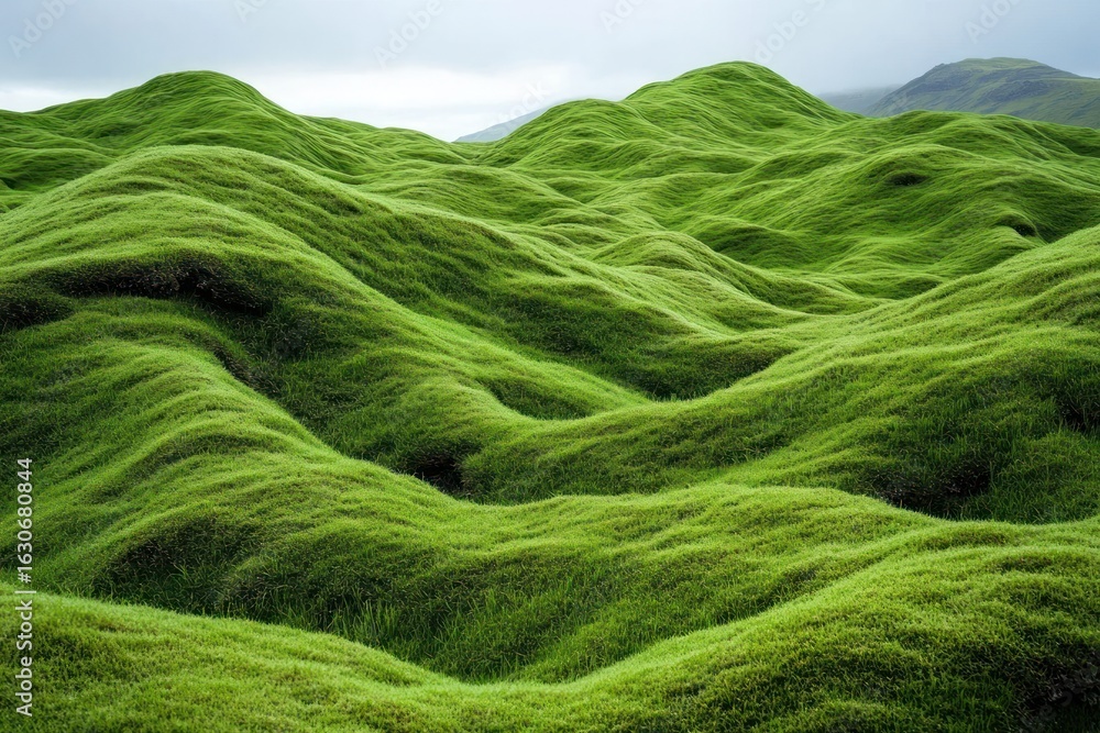 Grassy hills green landscape outdoors. Grassy hills green landscape outdoors.