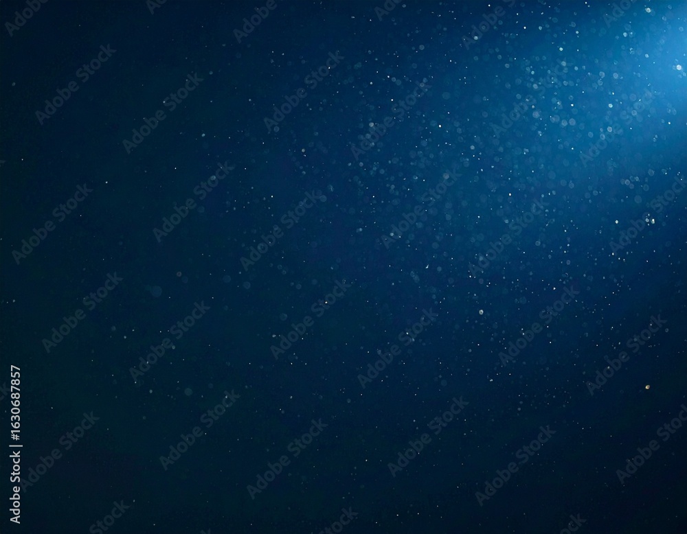 Obraz premium Floating dust particles illuminated by a single cinematic beam of light on a dark gradient background