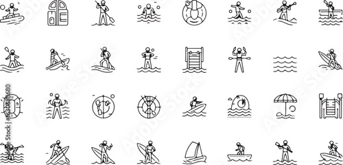 Collection of ancient egyptian hieroglyphs and symbols