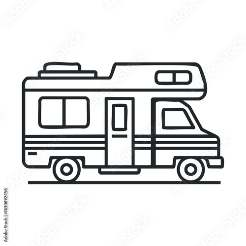 Classic camper van design for adventure travel and road trips