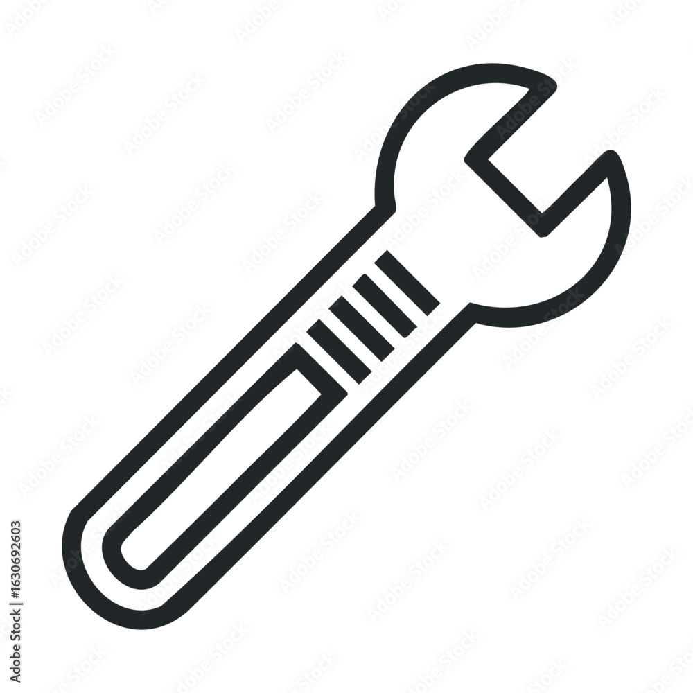 Adjustable wrench for plumbing and mechanical repairs at home Adjustable wrench for plumbing and mechanical repairs at home