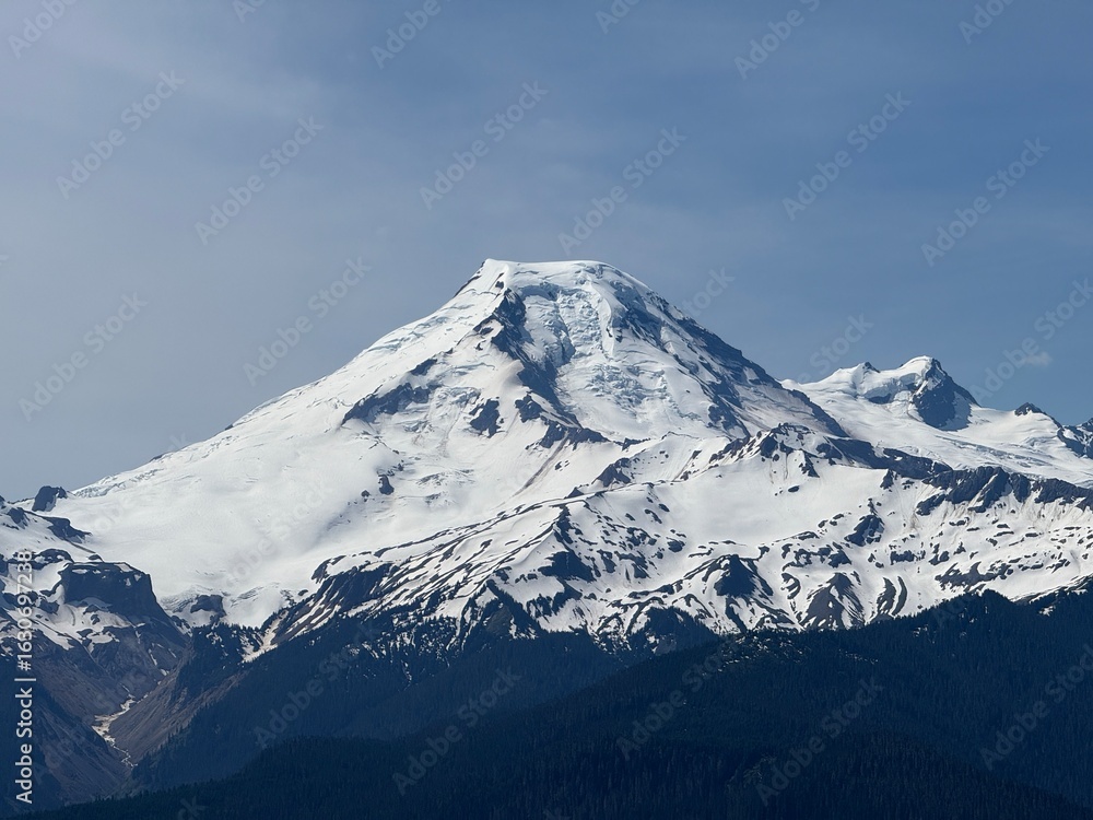 snow covered mountain snow covered mountain
