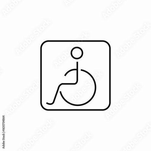 wheelchair access sign icon sign vector