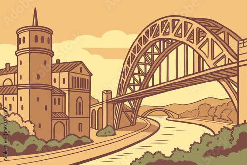 Nijmegen, Gelderland, the Netherlands – One of the oldest cities, famed for the Waal Bridge and Roman roots