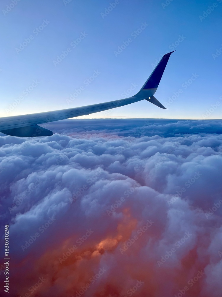 Obraz premium view from airplane window