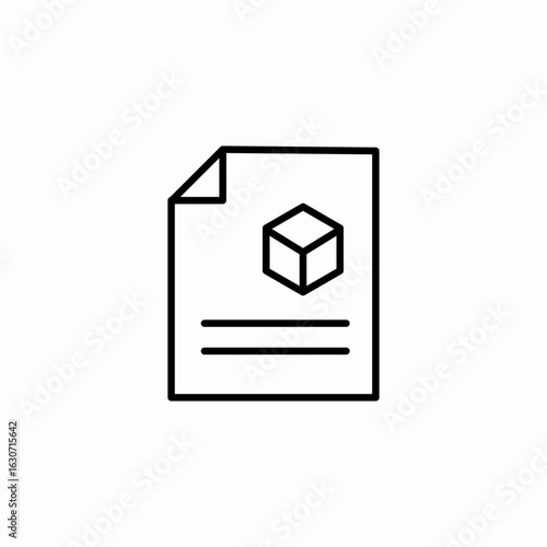 smart contract document icon sign vector