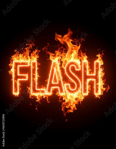Fiery word FLASH