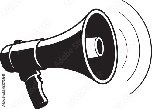 Megaphone Silhouette Transparent Background Announcement Communication Promotion Voice Icon