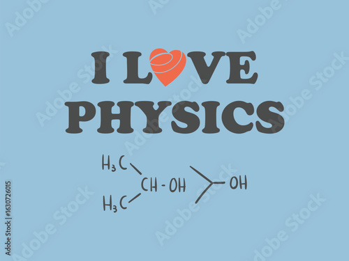 I love physics cool science tee for geeks, nerds and future physicists