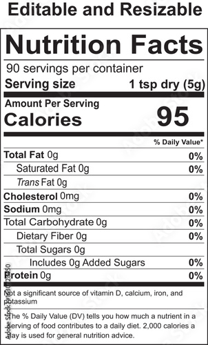 Comprehensive Nutrition Facts for Dietary Intake Analysis