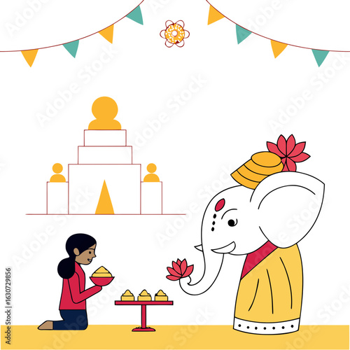 Ganesh Chaturthi, also known as Vinayaka Chaturthi or Vinayaka Chavithi or Vinayagar Chaturthi, is a Hindu festival celebrating the birthday of Hindu deity Ganesh. The festival is marked with the inst